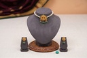 Antique Choker earring combo (Single layer Pearl)
