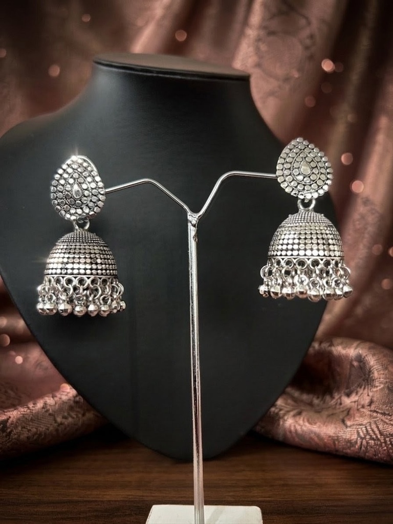 Earring Jumka (Sliver Oxide)