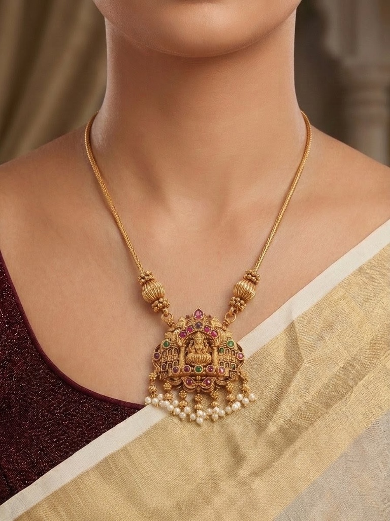 [AZ-LN014a] Long Antique Necklace + Earring Combo