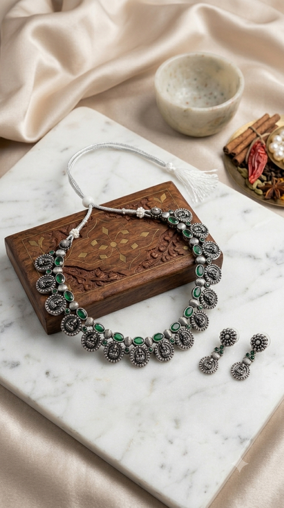 Necklace Black metal Design