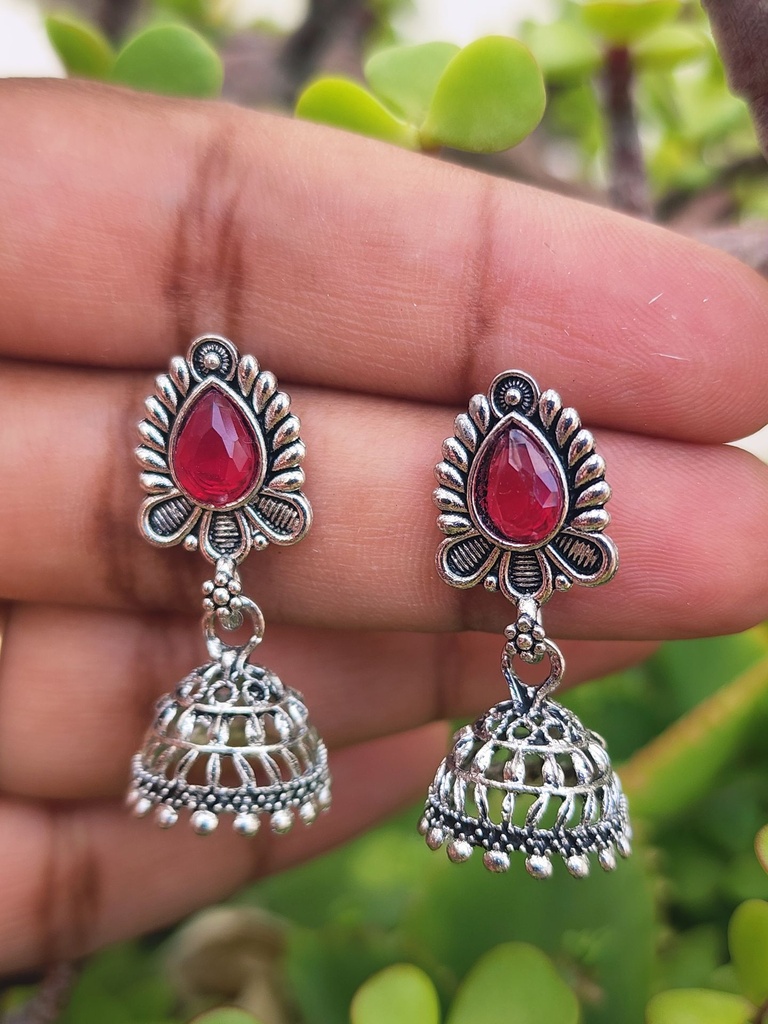 Rani Pink Tilak Jumka Earring
